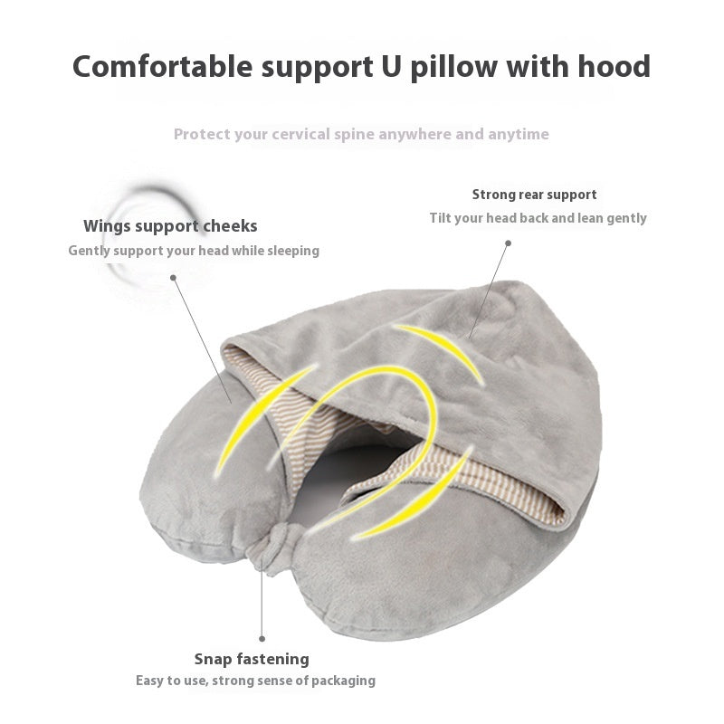 Memory Foam Portable Hat U-shape Pillow